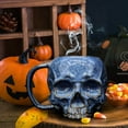 thumbnail image 4 of Resin Skull Mug with Large Capacity, Durable Heat-Resistant Cup for Coffee, Milk, Beer or Tea, Realistic 3D Design for Daily Drinks, Party Table Decor, Bar Accessories and Unique Halloween Giftware, 4 of 7