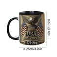 thumbnail image 2 of US Flag Pattern Ceramic Mug USA 1776-2026 Anniversary Mug Cup Independence Day Ornament Wine Cup 250th Anniversary Style, 2 of 6