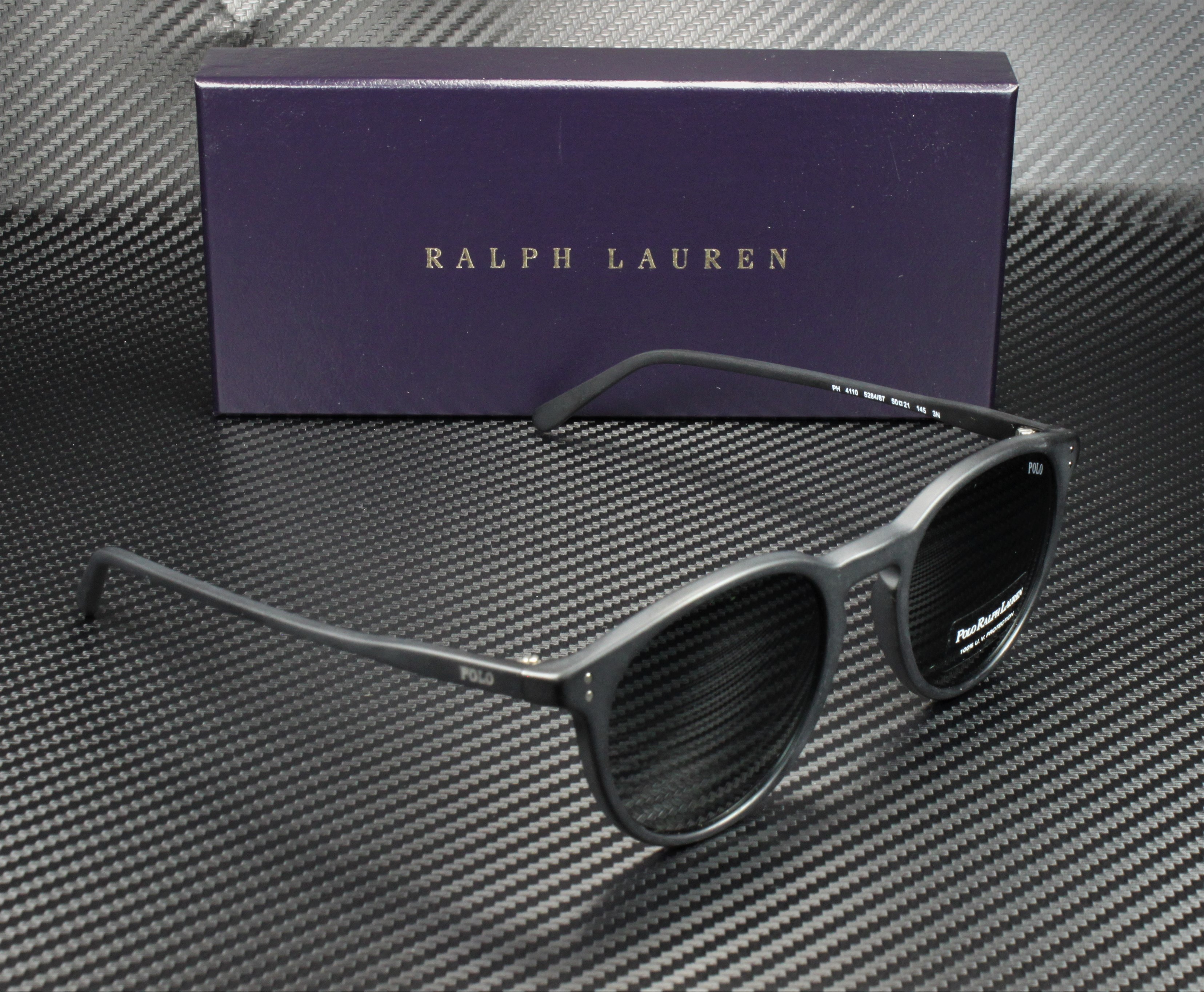 Polo Ralph Lauren PH4110 5284-87 - Black-Grey 50-21-145 mm 50-21-145 mm - image 3 of 4