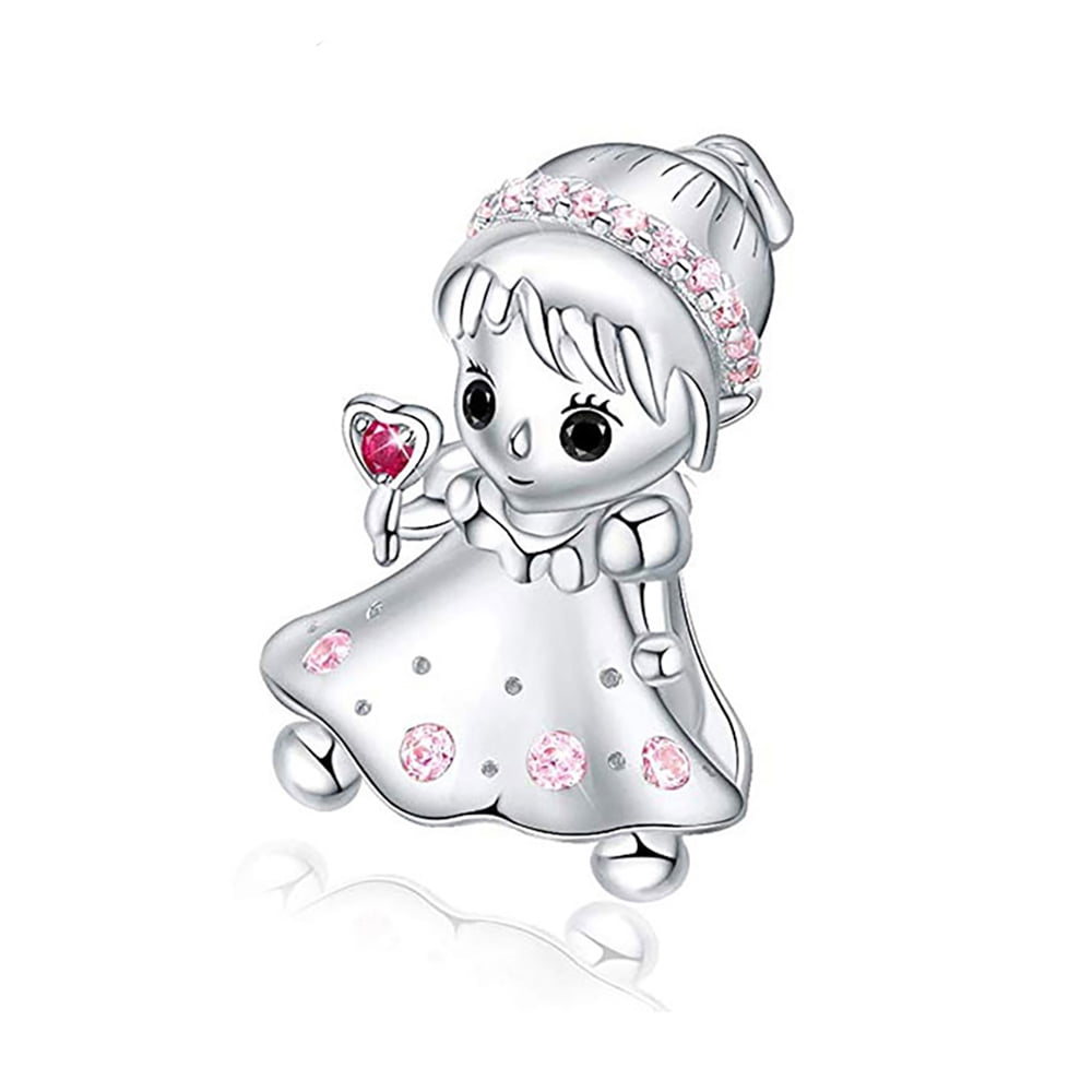 Baby Girl or Boy Charm for Women European Bead CZ Sterling Silver Ginger Lyne Collection