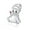 Charm Girl, variant on Baby Girl or Boy Charm for Women European Bead CZ Sterling Silver Ginger Lyne Collection
