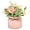 Pink, variant on Artificial Flowers Bonsai, Artificial Plants Hydrangea Flowers in Ceramic Vase Blue