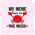 thumbnail image 4 of Inktastic Meme Loves Me Grandson Boys or Girls Toddler T-Shirt, 4 of 5