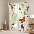 thumbnail image 3 of Feelyou Butterfly Spider Bee Curtains Pack of 2 (42x84 Each), Animal Curtains Blackout, 3 of 6