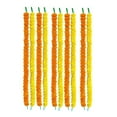 thumbnail image 3 of Amroha Crafts™ 10 Pcs Light-Dark Orange Marigold Garland for Indian/American Wedding Party Decoration, Faux Garlands for Diwali, House Warming Decoration, Floral DIY Backdrops!, 3 of 5
