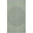 thumbnail image 2 of Fab Habitat Striped Outdoor Rug - Waterproof, Fade Resistant, Crease-Free - Premium Recycled Plastic - Porch, Deck, Balcony, Mudroom, Laundry Room, Patio - Kyoto - Green - 3 x 5 ft, 2 of 7