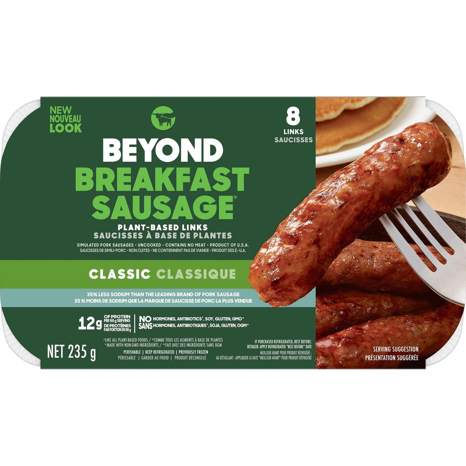 Beyond Meat Saucisse Déjeuner à Base de Plantes, 235g 235g