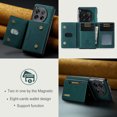 thumbnail image 2 of Feishell Case for OnePlus 12,Premium PU Leather Magnetic Detachable 2-In-1 Card Pocket Back Flip ID Credit Card Slots Kickstand Shockproof Business Slim Phone Case,Green, 2 of 10
