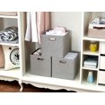 thumbnail image 2 of DECOMOMO Cube de Rangement Pliable, Cubes de Rangement en Tissu avec Poignées Découpées, Ensemble de 3, Gris, 2 of 4