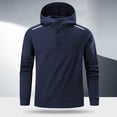 thumbnail image 1 of MHFRRA Sudadera con Capucha para Hombre, con Rayas Reflectantes, Informal, para Uso Diario, Ligera, Cómoda, Estilo Urbano Azul oscuro, 1 of 7