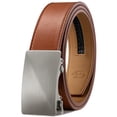 thumbnail image 1 of Brown Leather Adjustable Belt with Slide Buckle, 1 of 5