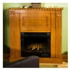 Rutledge Gel Fuel Fireplace, Distressed Oak Finish