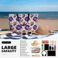 thumbnail image 5 of Xecao record rock Skull star for versatile beach bag for women includes zipper pockets and waterproof material, ideal for vacations and adventures., 5 of 7