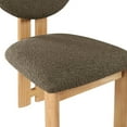 thumbnail image 4 of Meridian Furniture Napa Olive Boucle Fabric Dining Chair (Set of 2), 4 of 8