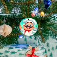 thumbnail image 5 of Funny Christmas Ornament,Cartoon Chef,Xmas Round Ceramic Pendant, 5 of 6