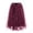 Skirt 175# Wine, variant on oqasdz Womens Elegant Midi High Waist Flowy Layered A Line Mesh Skirt Solid Color Versatile Daily Wear Chiffon Party Evening Attire