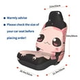thumbnail image 3 of Wukai Cute Axolotl Sakura Blossoms B Full Set Car Seat Covers with Soft Padding Universal Auto Front Seats Protector and Cushion Mat, 3 of 5