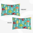 thumbnail image 4 of Naloa Mushrooms Pillowcase, Throw Pillowcase, Wrinkle-Free, Stain-Resistant with Hidden Zipper for Bedroom Sofa - 16"x24", 4 of 9