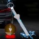 thumbnail image 1 of Cinturón electrostático para coche con cadena de seguridad reflectante | Tira de puesta a tierra antiestática de 45,5 cm para SUV y camiones | Eliminador de puesta a tierra metálico para protección, 1 of 7