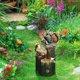 thumbnail image 1 of Estatua de jardín - Esculturas de animales Ardilla Luz de decoración al aire libre batería Sywqhk Libre de BPA, 1 of 4
