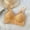 Yellow, variant on Women's Workout Sports Bras Seamless Wireless Padded Bralette Soft Comfy Ribbed Yoga Sleeping Lingerie