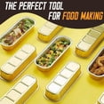 thumbnail image 2 of 30Pcs 200ml Disposable Aluminum Foil Tin Box,Oblong Golden Thick Aluminum Foil Box,Heat Resistant Tin Foil Packing Box,Food Storage Containers for Cooking,Baking,Meal Prep,Take Out Etc., 2 of 9