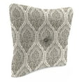 thumbnail image 6 of Jordan Manufacturing 23.5" x 24" Andorra Umber Brown Damask Square Tufted Outdoor Deep Seat Chair Back Cushion with Fabric Button (2 Pack), 6 of 10