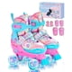 thumbnail image 1 of Juego de patines de ruedas Sportneer Kids 4 ajustables con iluminación y equipo, 1 of 7