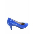 thumbnail image 2 of Debbie-32 Women's Fashion Patent Round Toe Low Heel Slip On Pump Dress Shoes, 2 of 2