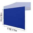 thumbnail image 3 of Instant Sidewall for 9.84x9.84ft Straight Leg Canopy, 300x300cm Sun Protection Wall Panel, White/Red/Green/Blue, 1-Piece Weather-Resistant Cloth Enclosure, 3 of 7
