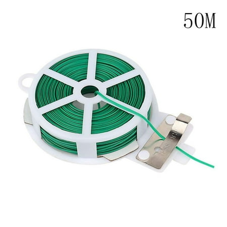 

Shiusina Kitchen Bag Gardening Plant Green Tie Wire Roll With Wire Cutter