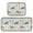 Turtles Seahorses and Fish Pattern, variant on 2-Piece Kitchen Mat Set Non Slip Washable Floor Mats Decorative Rugs for Kitchen Sink Laundry Spring Butterflies and Flowers