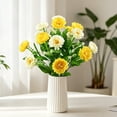 thumbnail image 6 of CoreLiving Silk Sunflower Arrangement Artificial Flowers for Grave Vase Memorial Day Decorations and Summer Wedding Party Table Decor 1 Pack, 6 of 8