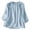 Light Blue, variant on Boho Tops for Women Cotton Linen Loose Fit 3/4 Sleeve Beach Casual Embroidered Tshirts Summer Blouses (2XL, Light Blue)