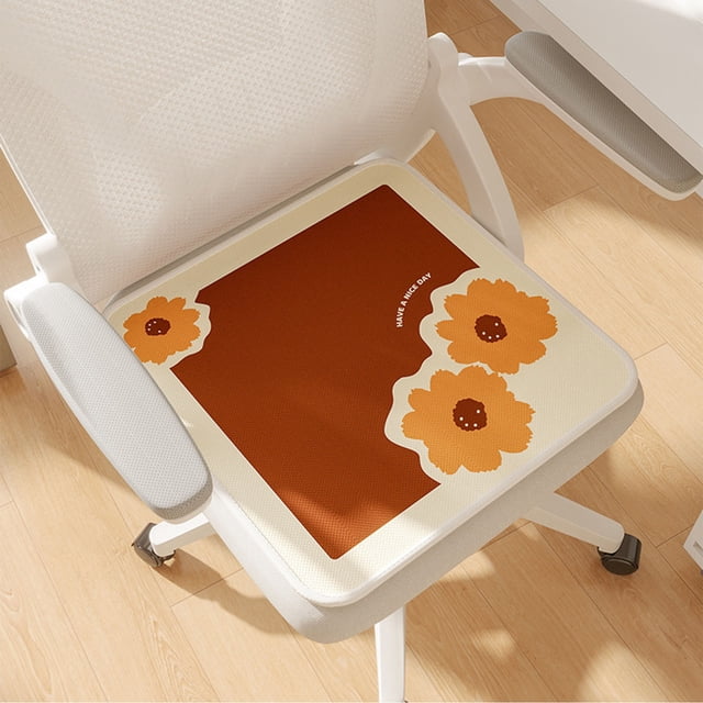 Tapete de escritorio, cojín de asiento, almohadillas para silla, cojín de seda de hielo de verano para oficina, tapete fresco, cojín de hielo de verano, tapete transpirable para glúteos, tapete fresco