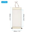 thumbnail image 2 of Uxcell 31x12 Inch Xuan Paper Scroll, 2 Pack Silk Half Raw Ripe Blank Hanging Xuan Paper Chinese Calligraphy, White, 2 of 4