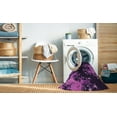 thumbnail image 2 of Ahgly Company Machine Washable Indoor Square Transitional Dark Orchid Purple Area Rugs, 5' Square, 2 of 7