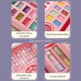 thumbnail image 4 of Kit de maquillaje para niñas pequeñas, 49 Uds., Kit de maquillaje lavable, Kit de maquillaje para niñas reales con estuche de cosméticos, regalos de cumpleaños, juguete, 4 of 4