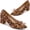 Leopard, variant on Women's Pumps Closed Toe heels Pointed-Toe Chunky Heel Dress Shoes Comfortable Heels