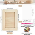 thumbnail image 2 of 3 Sets DIY Wood Picture Frames Making Kit Unfinished Wooden Picture Frames 7.6x5.6 Inch DIY Mosaic Picture Frame Set for Tabletop Display and Crafts DIY Painting Projects, 2 of 7
