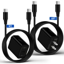 Usb C Super Fast Charger Block,HopePow2PACK 20W Type C USB C Charger Block with 2PACK Usb C to Usb C Cable 10ft/6ft High Speed Phone Charger Block for Samsung Charger 10 ft Type C Super Fast Charging