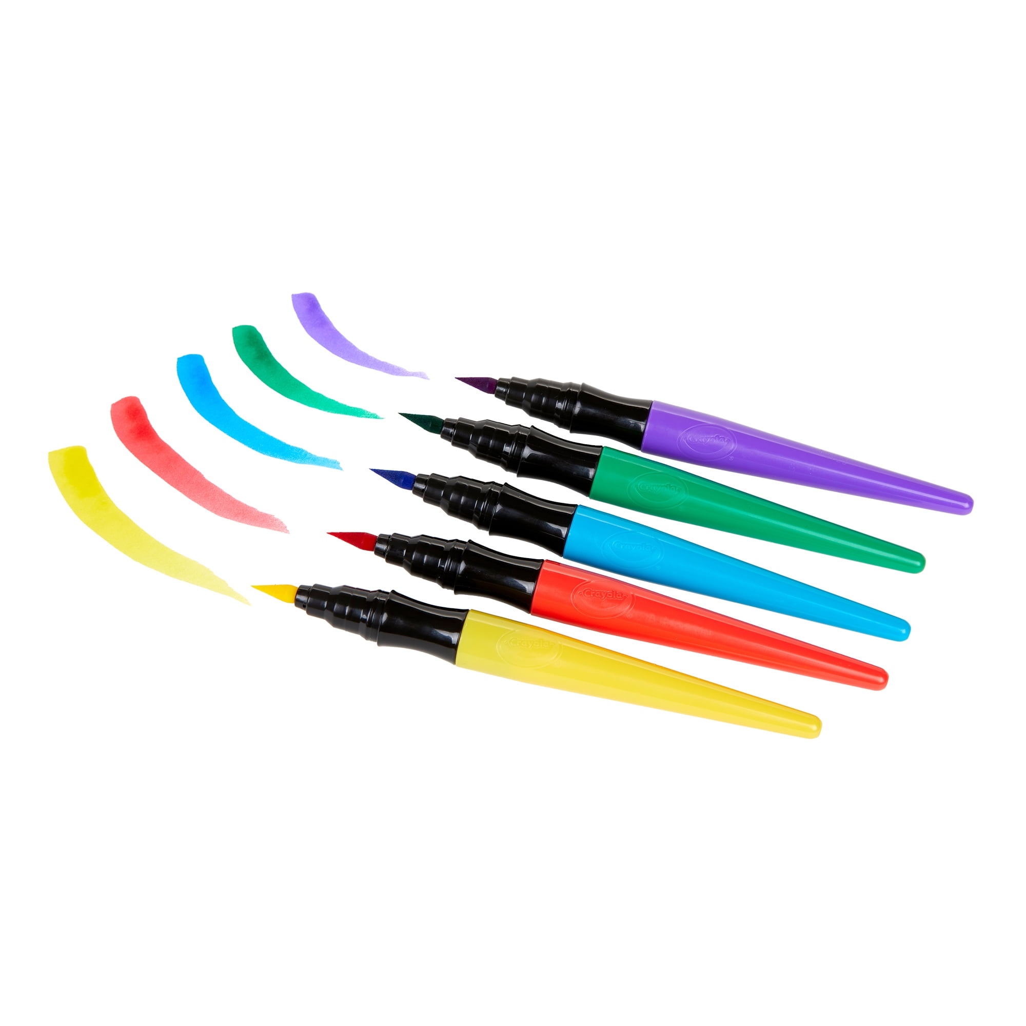 Crayola Washable No Drip Paint Brush Pens, 5 Per Pack, 6 Packs