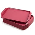 thumbnail image 1 of Eslite Plastic Fast Food Serving Tray,16.95 by 11.82-Inch,Set of 12 (Red), 1 of 4