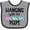 Heather and Black, variant on Inktastic Easter Hanging with My Peeps Pastel Bunnies Boys or Girls Baby Bib