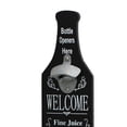 thumbnail image 2 of Forma de botella de metal única Gancho para colgar en la pared Barra de montaje Cerveza Tapa de copa de vino Abrebotellas Herramienta de cocina Inevent JJ19999-02B, 2 of 2