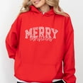 thumbnail image 5 of Merry Christmas Varsity Checkered - Hoodie, 5 of 6
