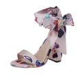 thumbnail image 2 of Zapatos de mujer de verano Sandalias de mujer de tacón grueso con cordones y lazo Wmkox8yii  shjk3411, 2 of 5