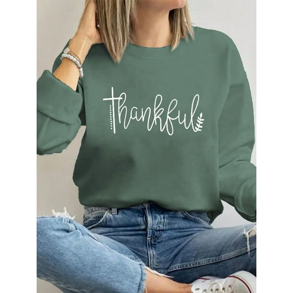 Pumpkin SweatShirt for Women Thanksgiving Graphic Tees Fall Halloween Sweater