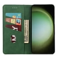 thumbnail image 6 of Samsung Galaxy S23 Ultra Wallet Case with [RFID Blocking] Card Slot Kickstand Retro Magnetic Closure Leather Flip Fold Protective Phone Case for Samsung Galaxy S23 Ultra Case Wallet, Green, 6 of 9