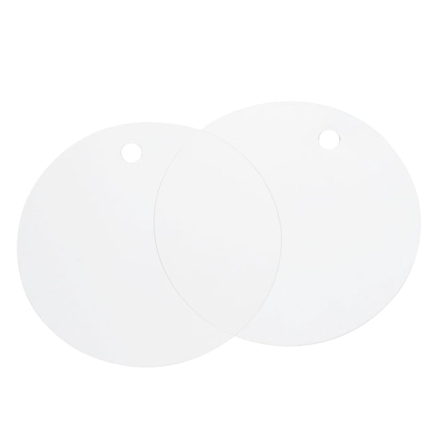 Unique Bargains 100pcs Waterproof Shipping Tags, PVC Metal Eyelet Durable Label Tear Resistant Blank Tag Translucent